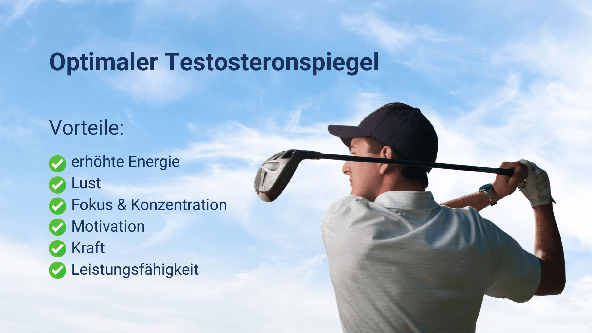 Optimaler Testosteronspiegel und Golf