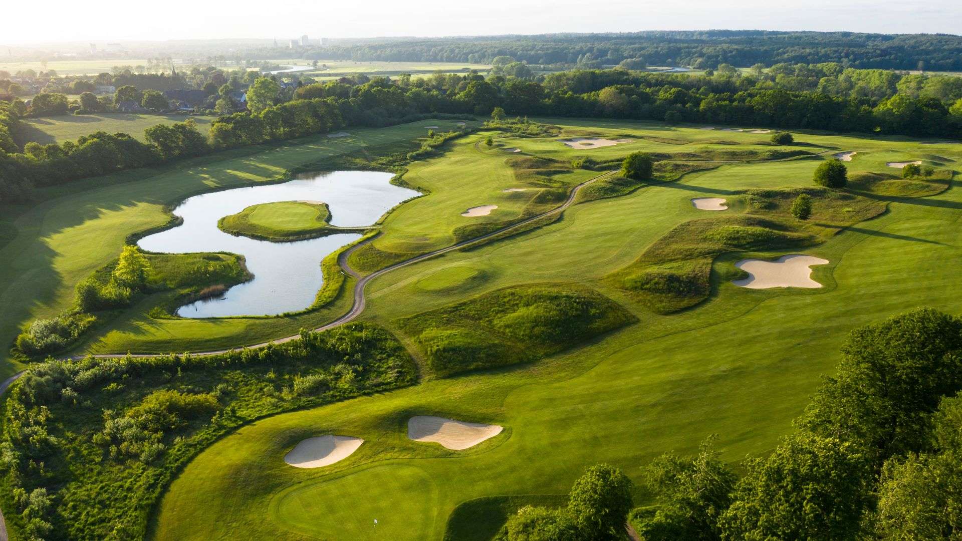 Golfclub Schloss Breitenburg aus der Vogelperspektive