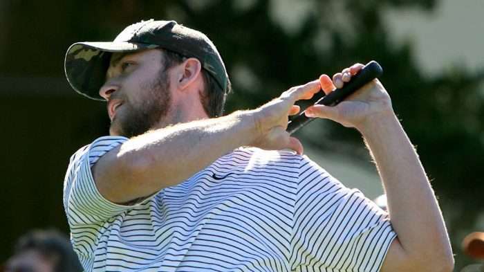 Justin Timberlake spielt Golf