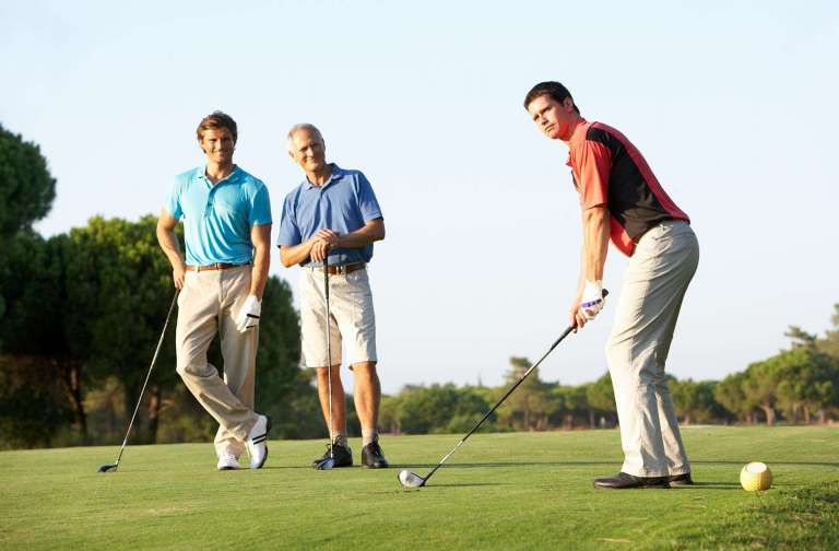 Nervige Golfpartner