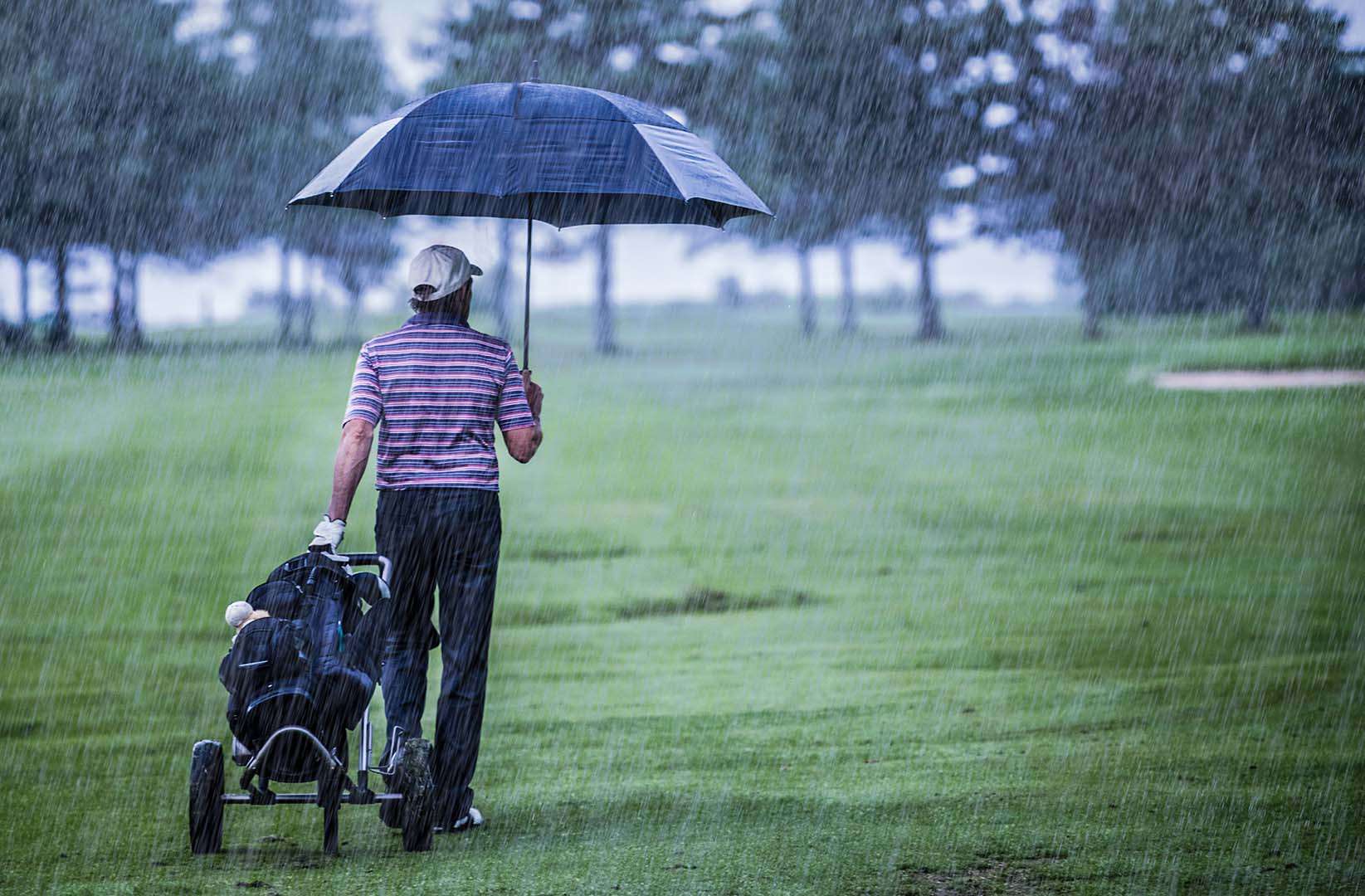 Regenschirm für Golfer